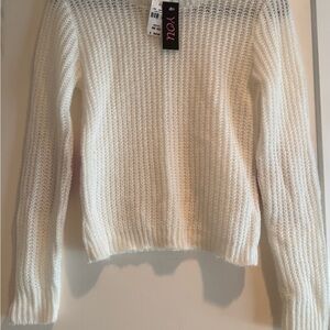 YOU/LF Women's White Long Sleeve Sweater